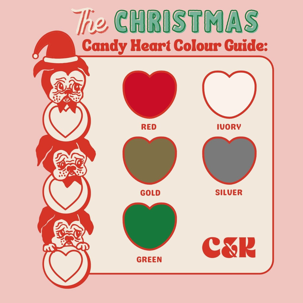 Candy and Kitsch product colour customisation chart 