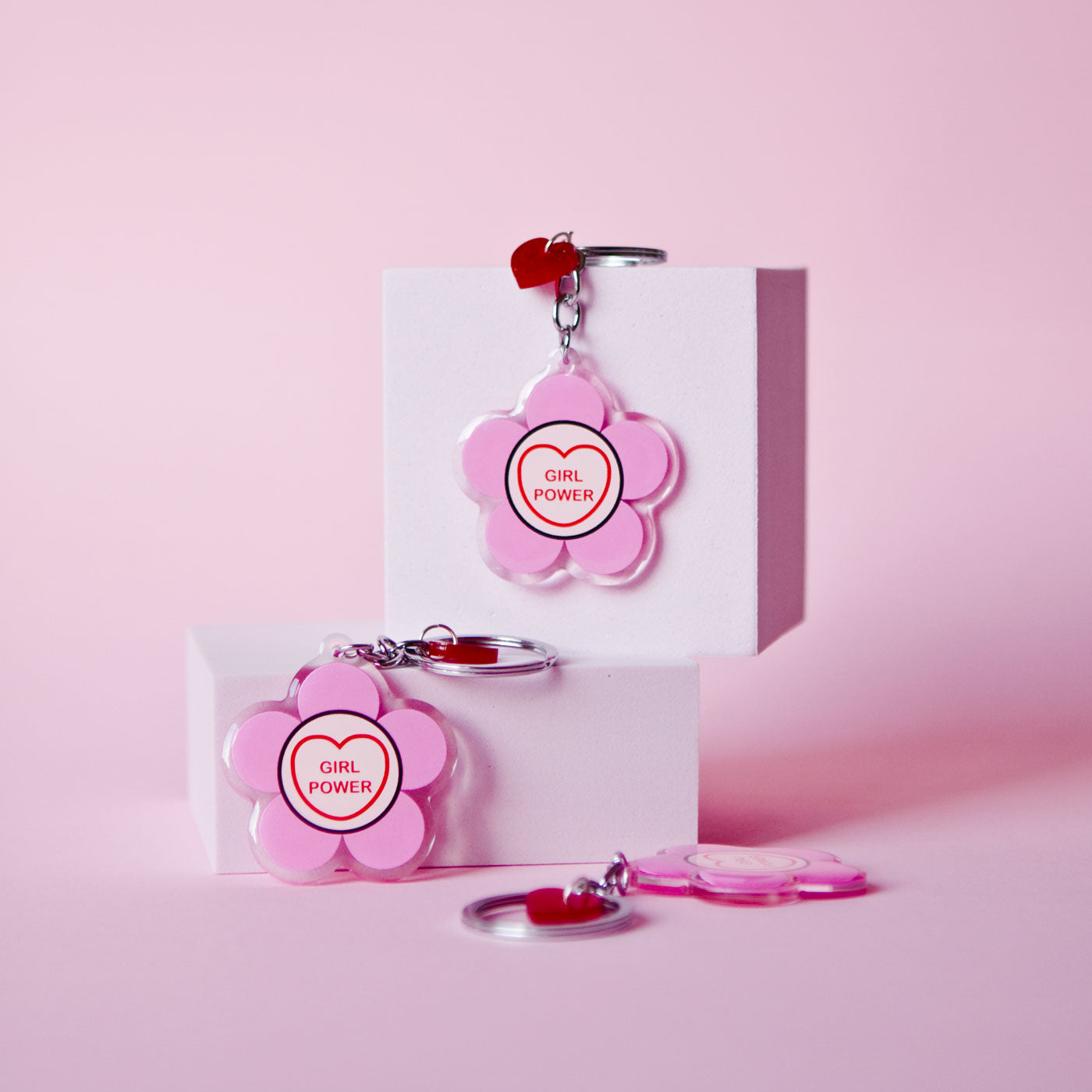 Girl power hotsell keychain